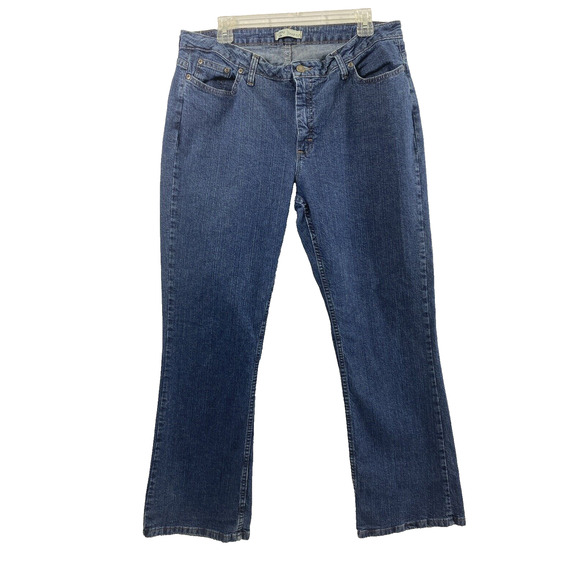 Lee‎ Riders Jeans Womens Size 16 M Medium Wash Denim Bootcut Casual - Picture 1 of 11